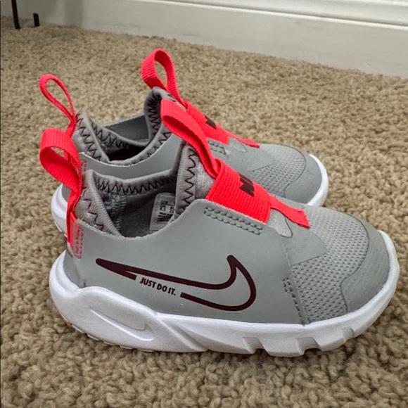 Nike Other - Nike Toddler Sneakers Gray & Red, Size 5C, Gently Used.